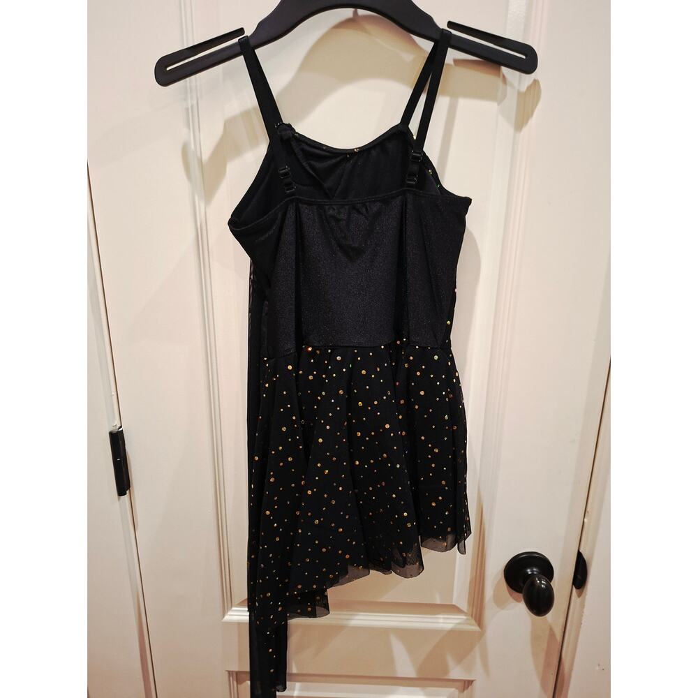 Revolution Dancewear MC Dress with Gold Leaf Leotard Style RC18526 Embellished - Picture 3 of 7